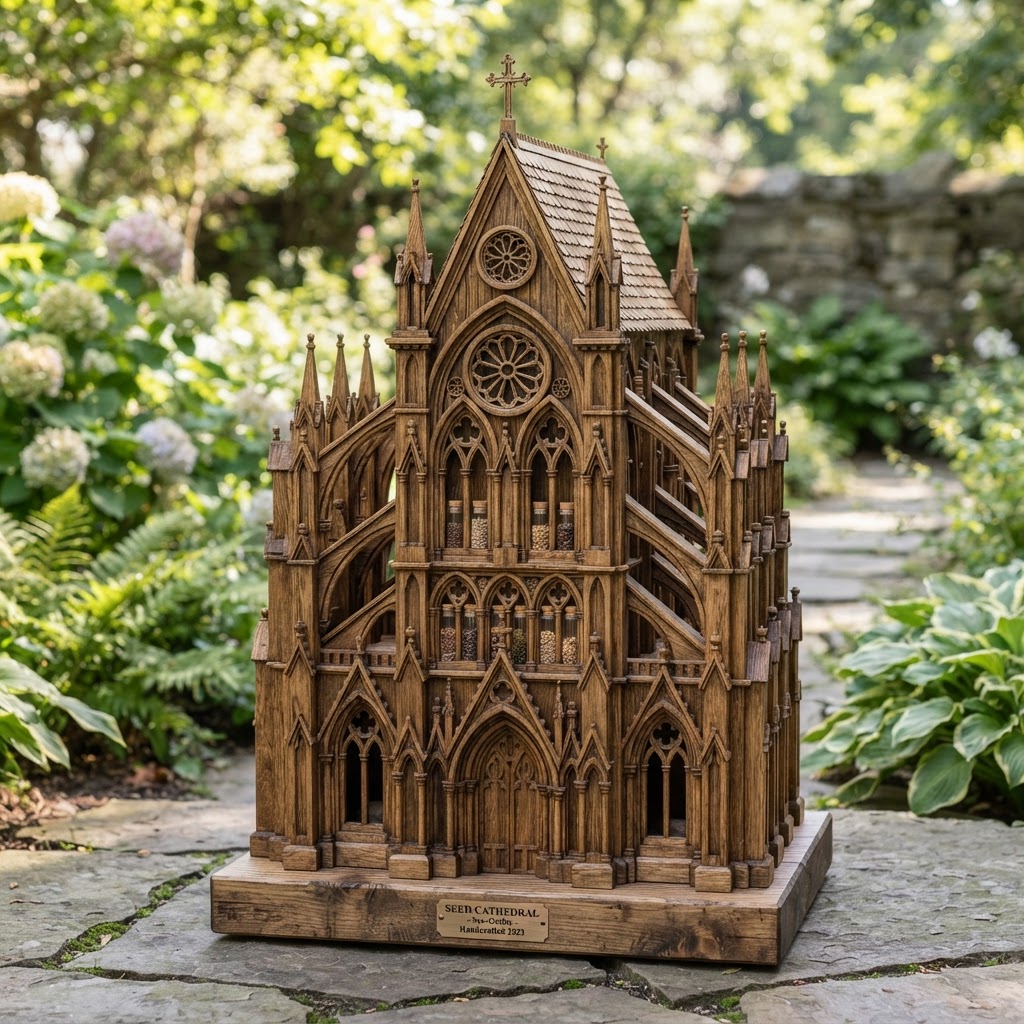 Neo-Gothic Flying Buttress Seed Cathedral