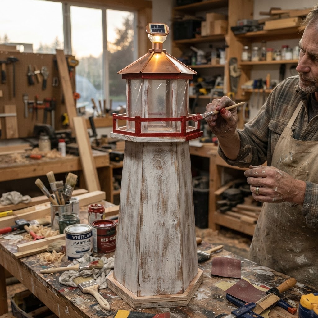 Maritime Lighthouse Fresnel Lens Seed Beacon — step 4