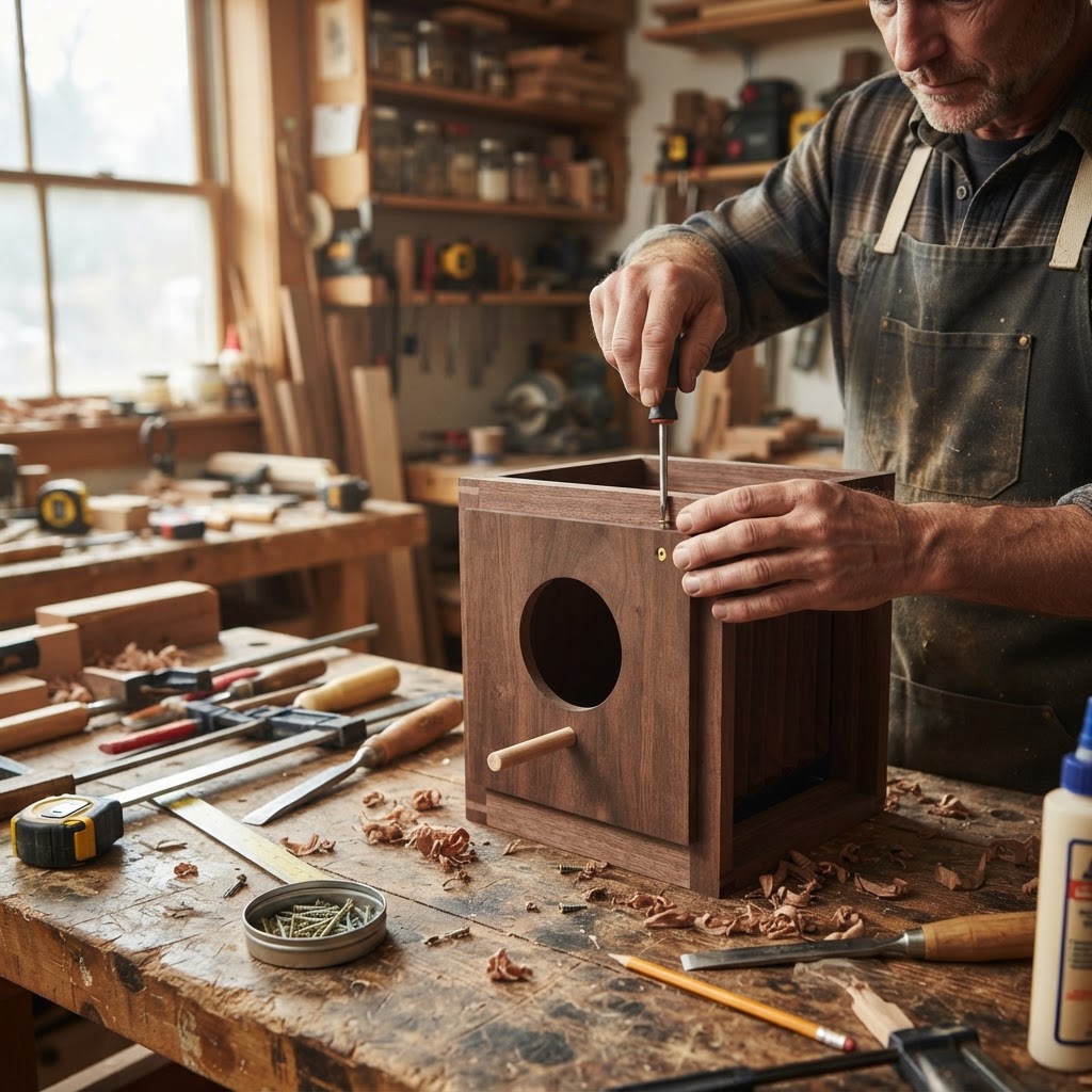 Vintage Accordion Camera Bellows Seed Silo — step 1