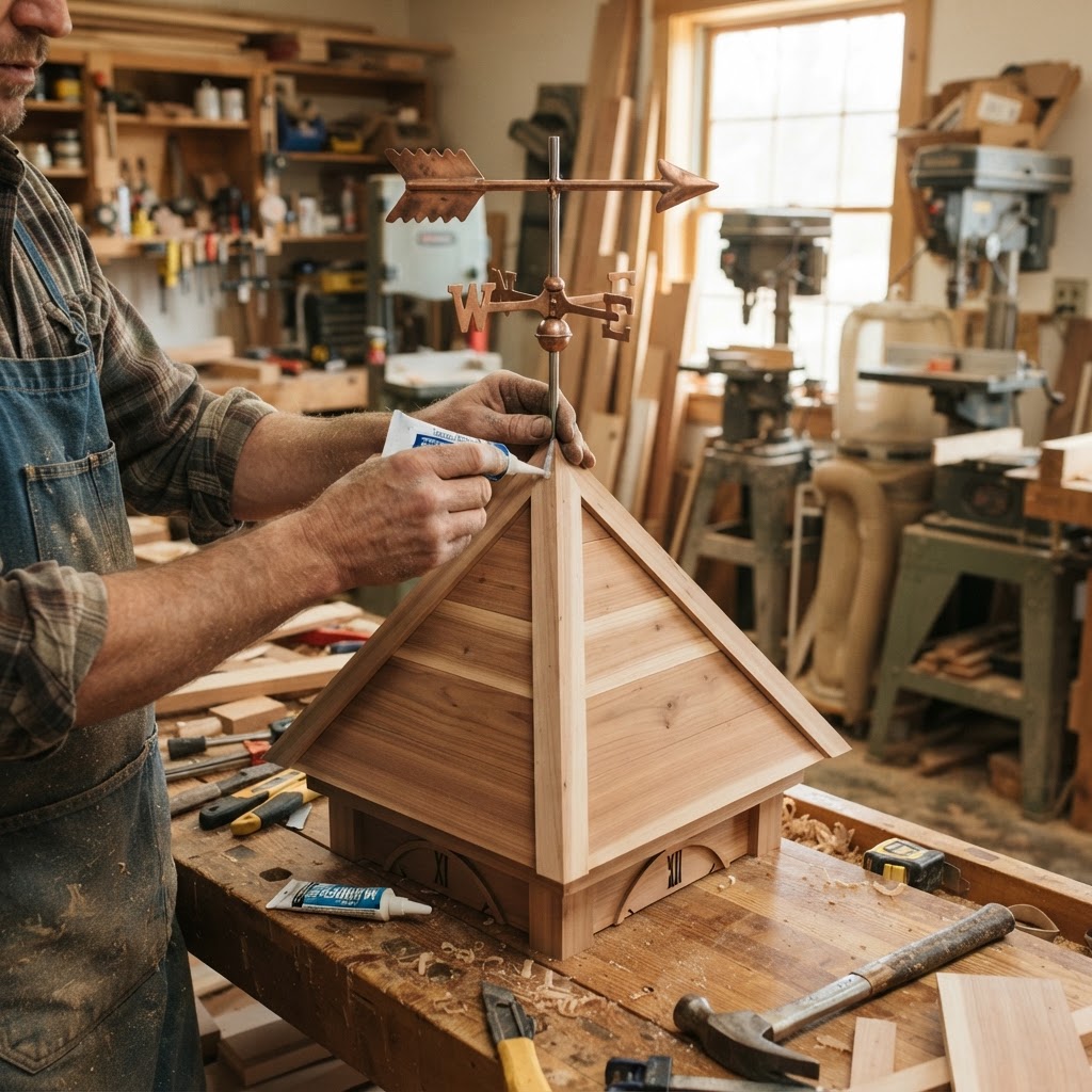 Weather-Vane Clock Tower Seed Cupola — step 2