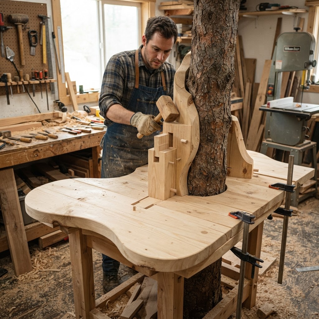 Whispering Pines Kinetic Sculpture Balcony — step 1