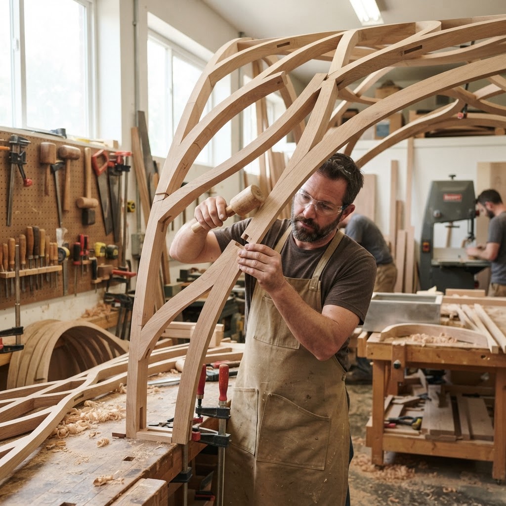 Bespoke Treetop Dendritic Solar-Tracking Heliotropic Reading Nook — step 2