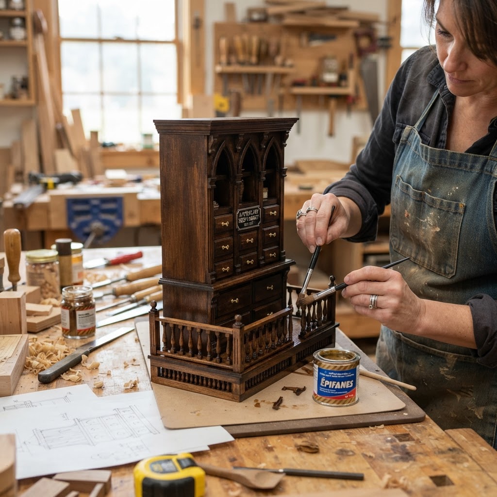 Victorian Miniature Apothecary Seed Cabinet — step 4
