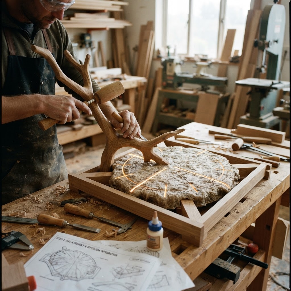 Bespoke Treetop Dendritic Mycelium-Infused Phyto-Kinetic Solar-Tracking Sundial — step 3