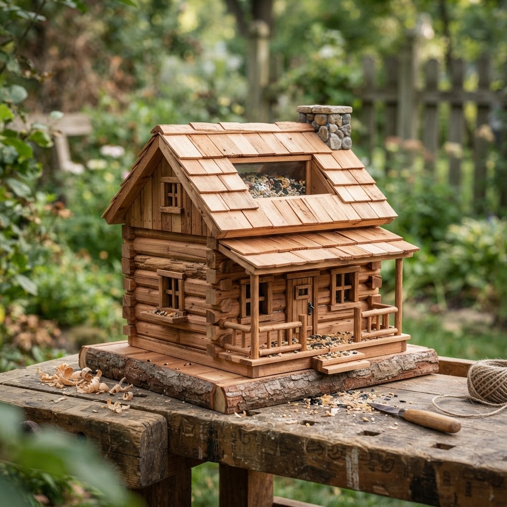Rustic Log Cabin Pioneer Seed Homestead