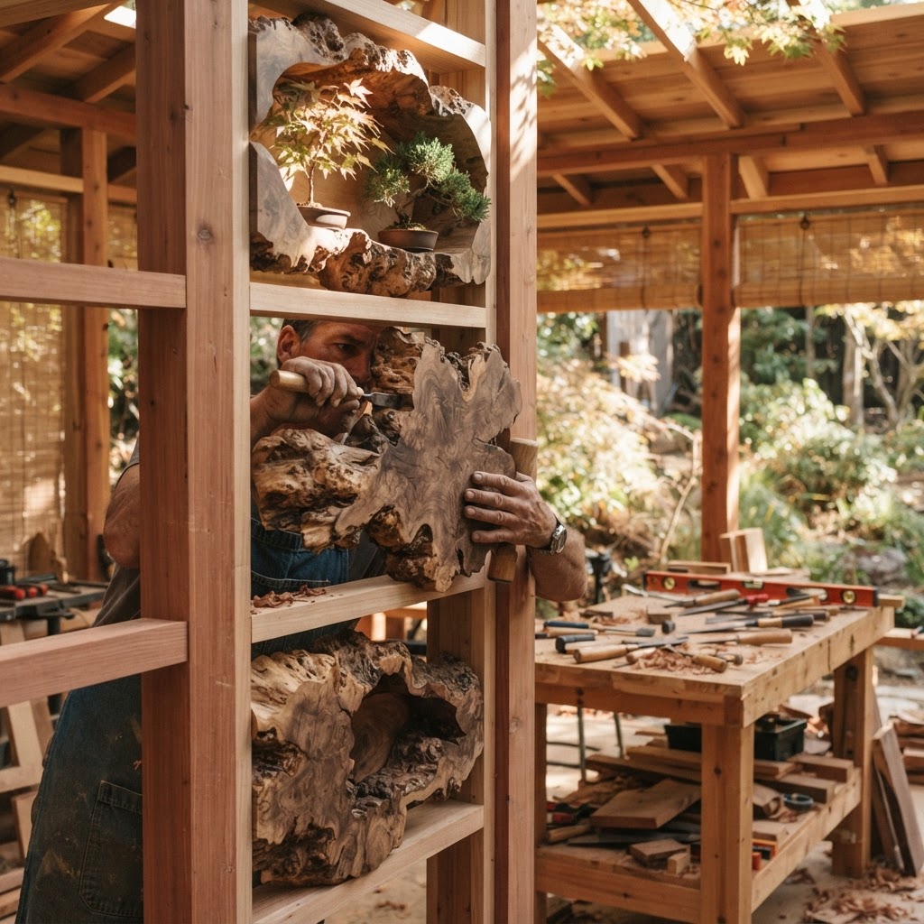 Sun-Dappled Redwood Tea Pavilion — step 3