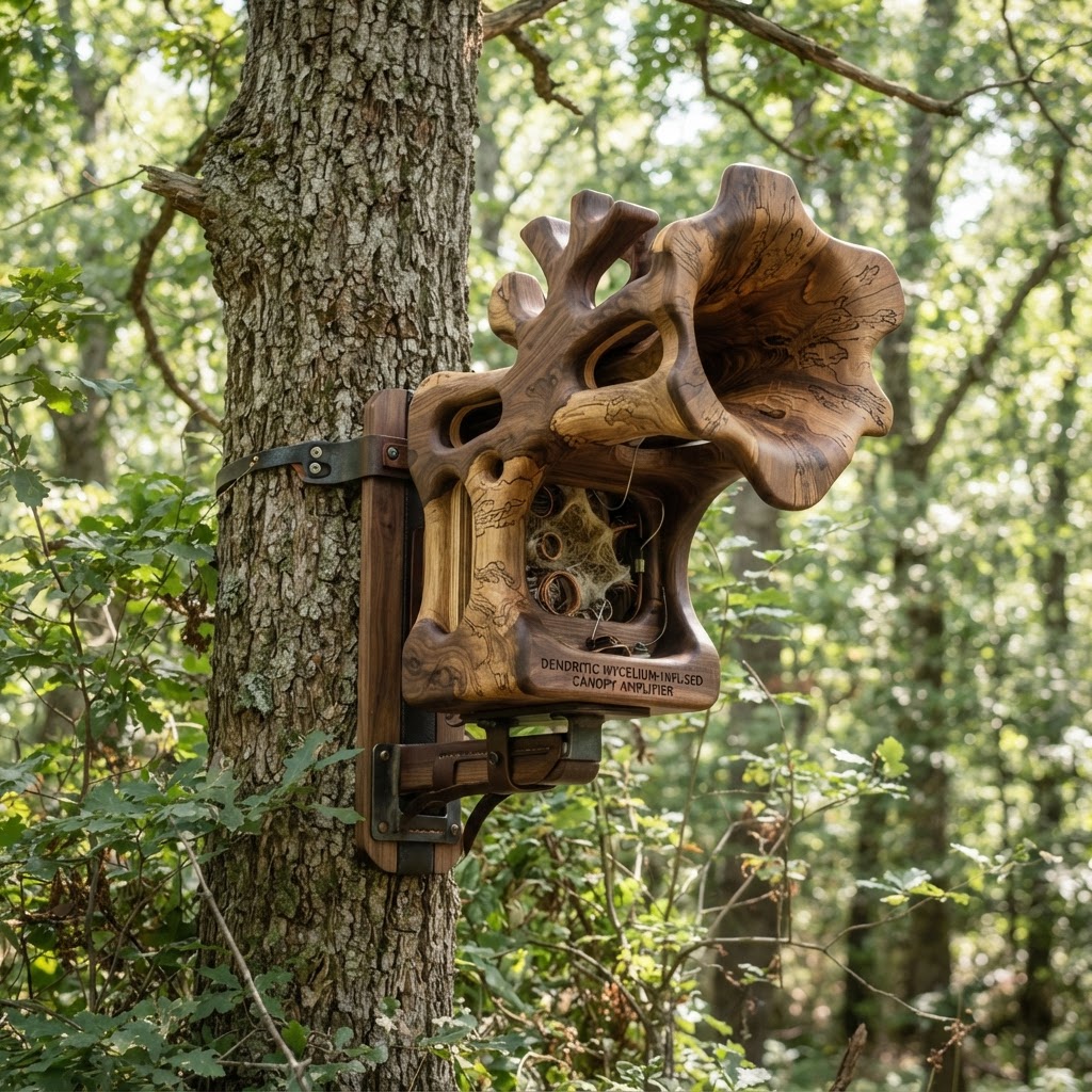 Bespoke Treetop Dendritic Mycelium-Infused Phyto-Resonant Sap-Vibration Canopy Amplifier