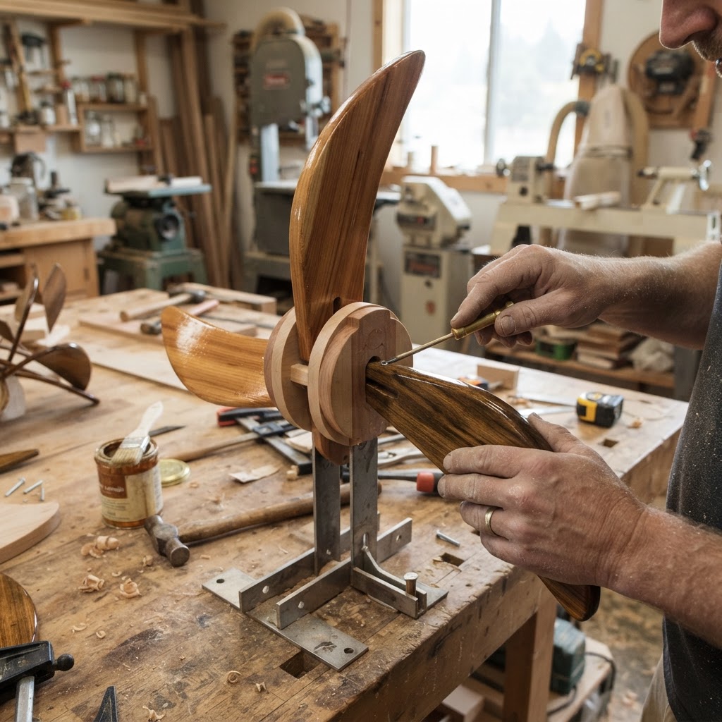 Abstract Kinetic Wind-Whirl Seed Spinner — step 2