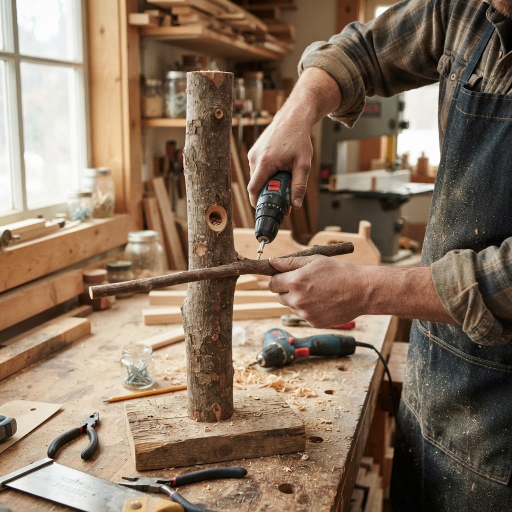 Whispering Willow Branch Bird Perch Feeder — step 3