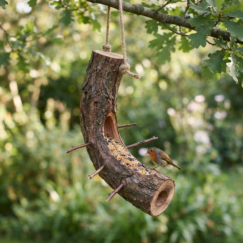 Whispering Willow Branch Bird Perch Feeder