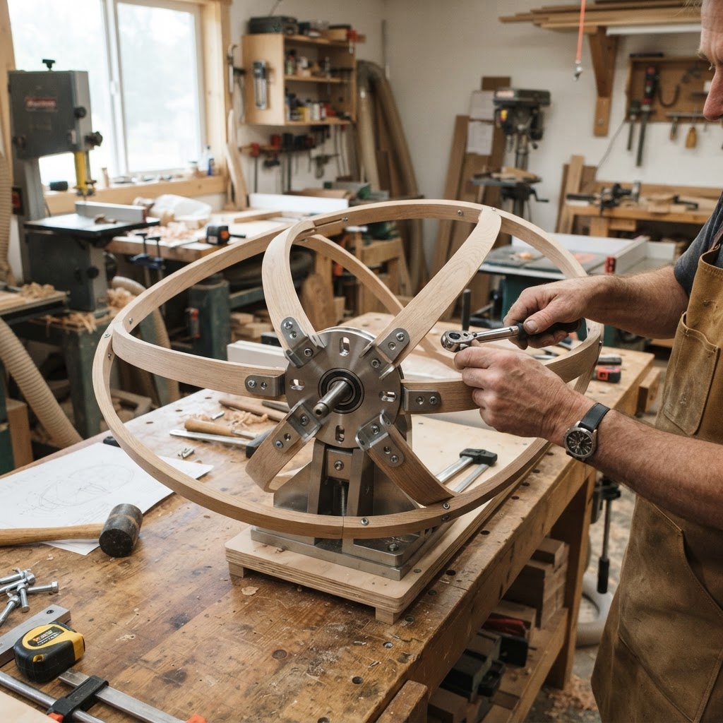 Kinetic Ovoid Canopy Wind-Spinner Suite — step 1