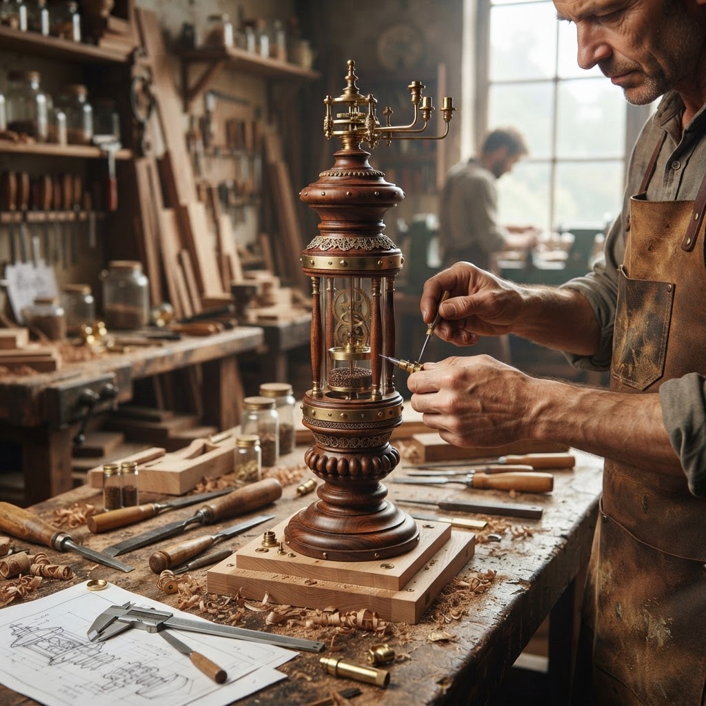 Steampunk Victorian Brass Orrery Seed Planetarium — step 1