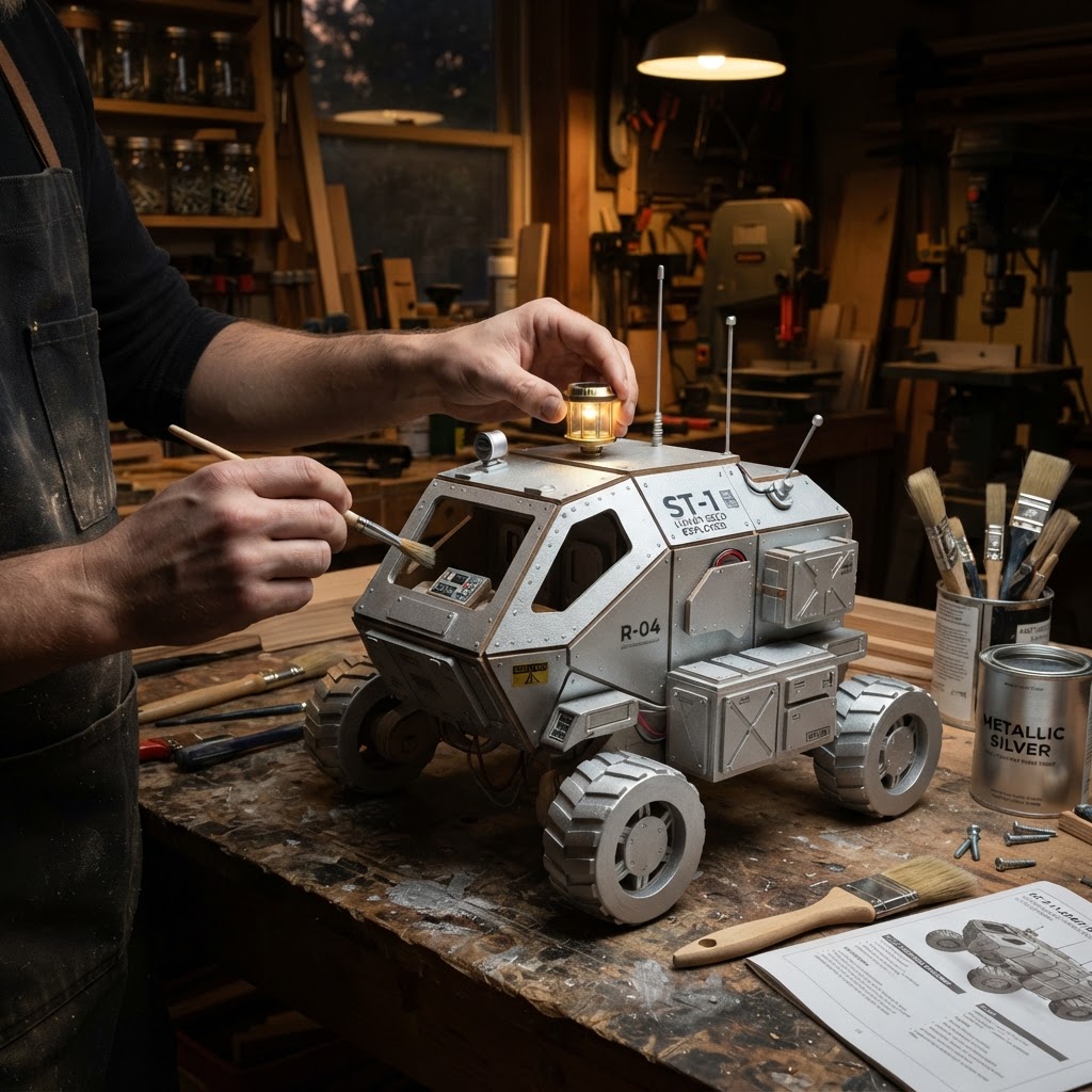 Retro Sci-Fi Lunar Rover Seed Explorer — step 4