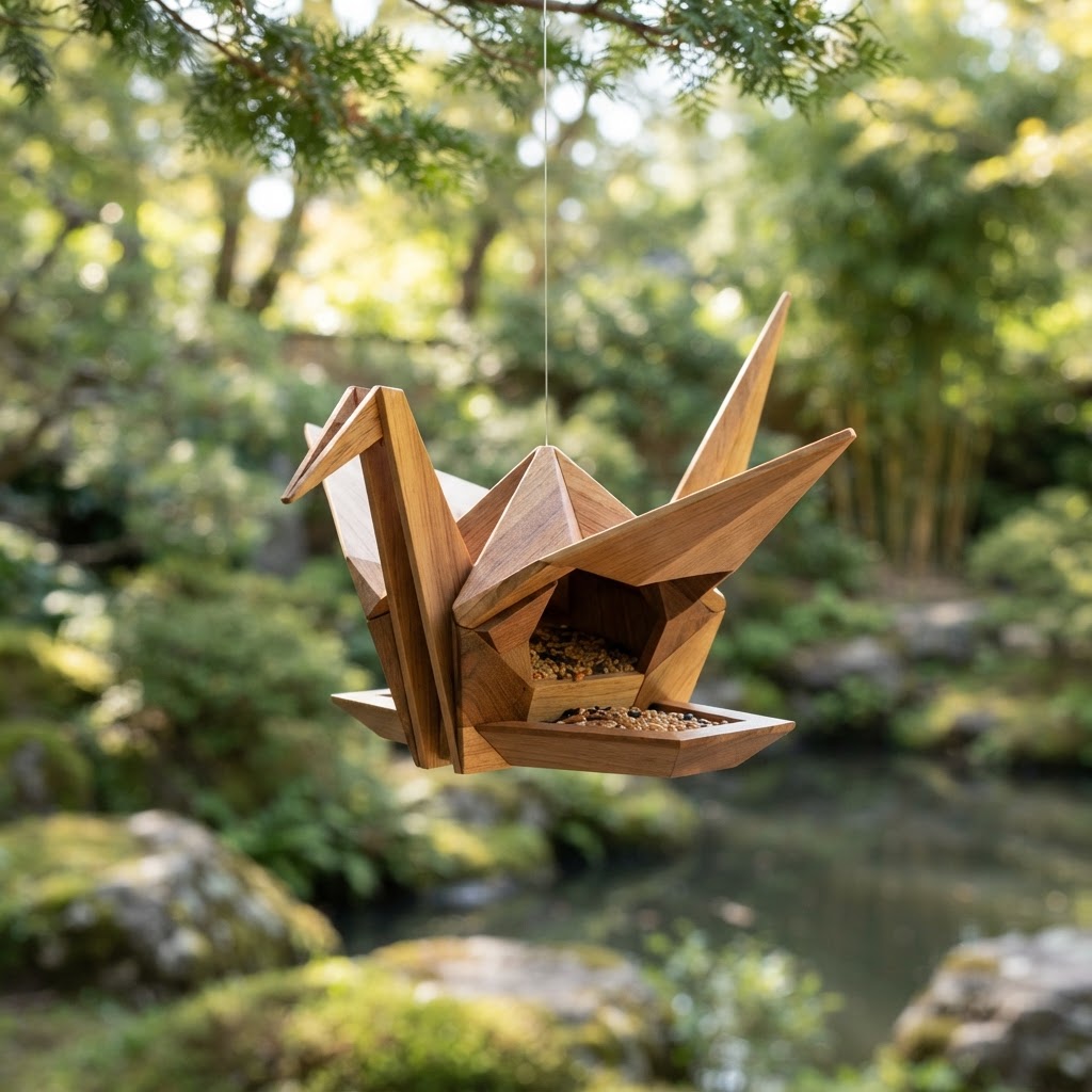 Floating Origami Crane Seed Pavilion