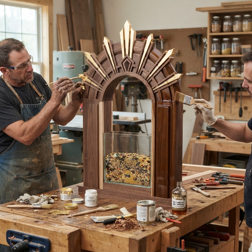 Art Deco Sunburst Archway Seed Arcade — step 4