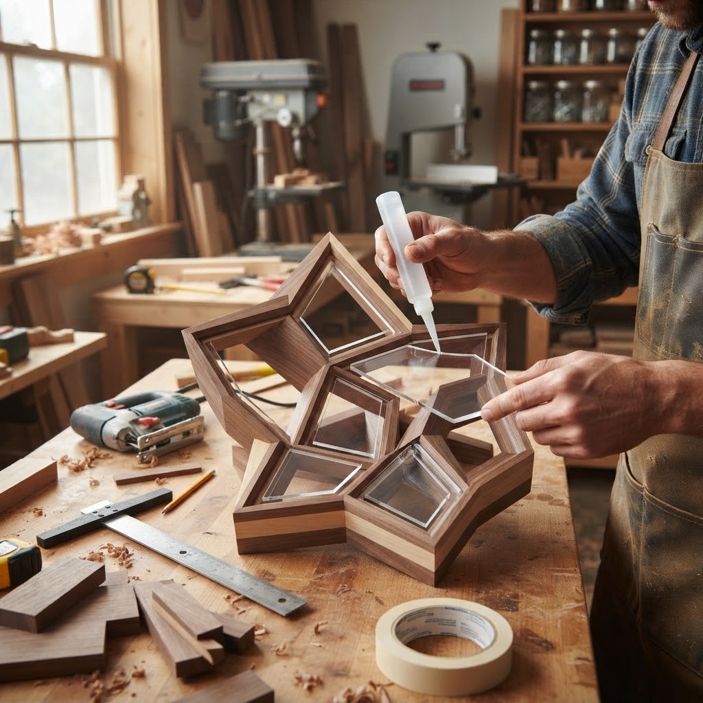 Geometric Fractal Kaleidoscope Bird Feeder — step 2