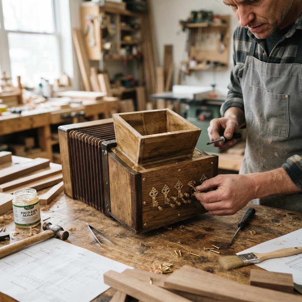 Vintage Accordion Bellows Seed Expander — step 3