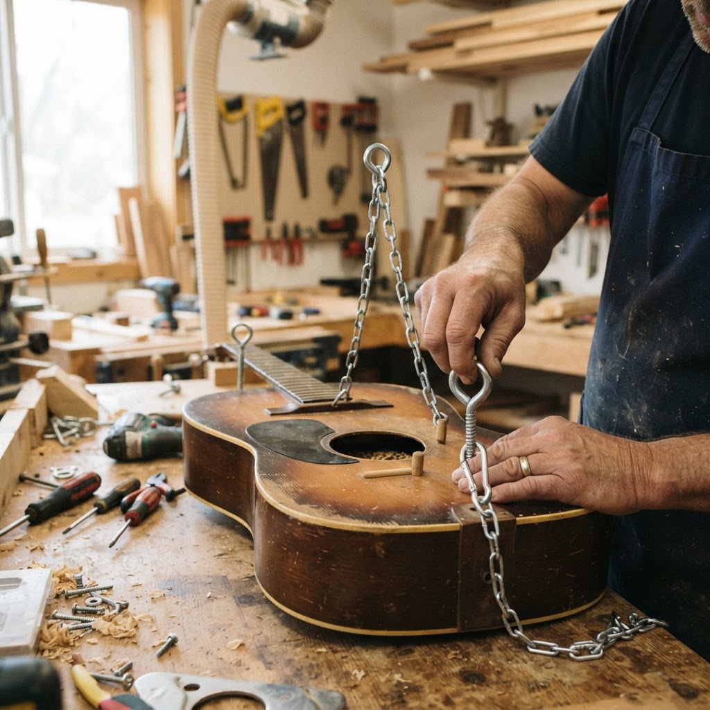 Acoustic Guitar Soundhole Bird Feeder — step 4