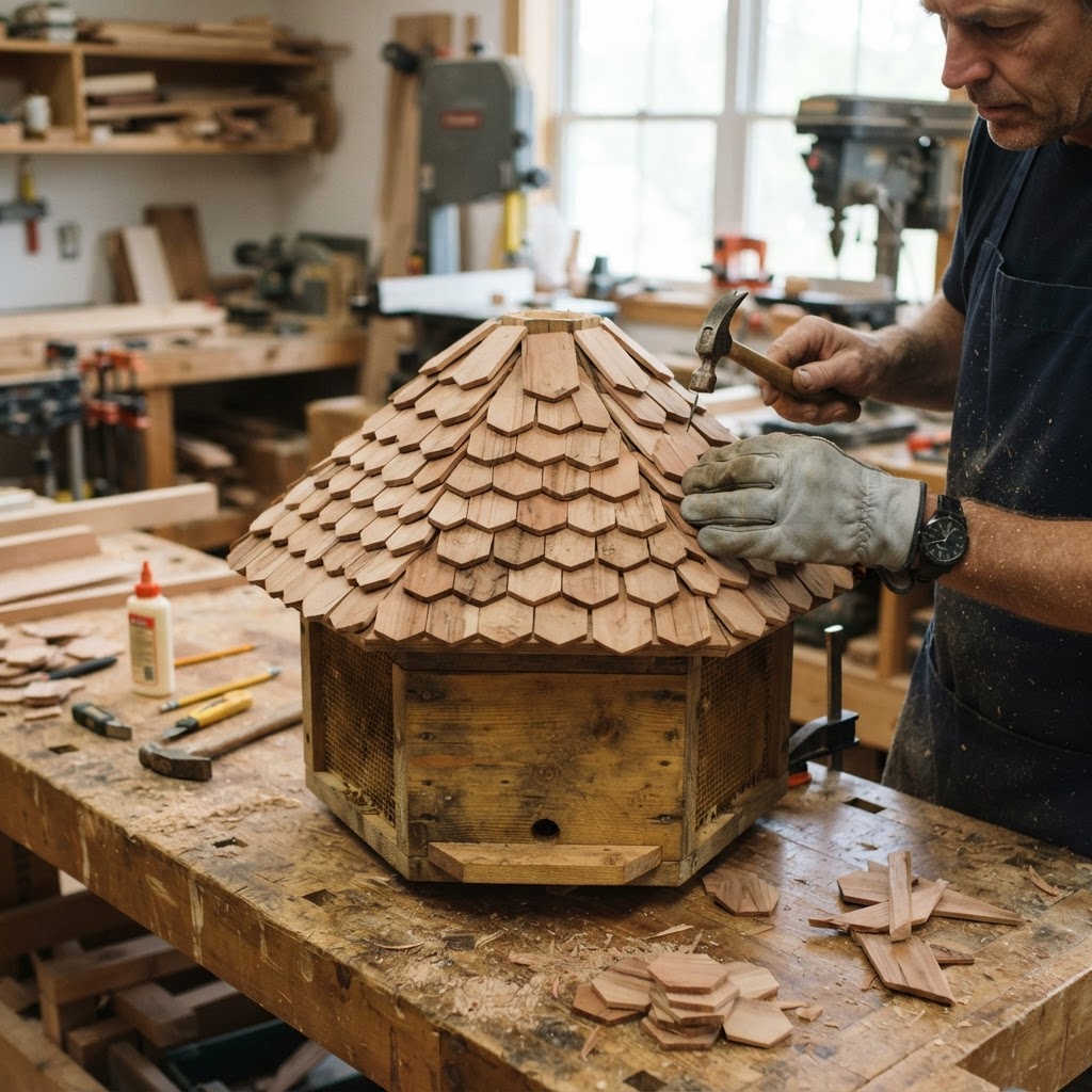 Hexagonal Apiary-Style Honeycomb Seed Hive — step 3