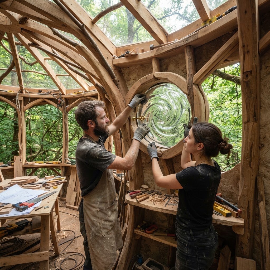 Bespoke Treetop Dendritic Mycelium-Infused Hygroscopic Humidity-Regulating Tea Lounge — step 4