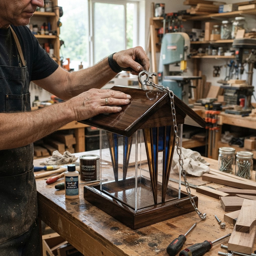 Art Deco Neon-Style Acrylic Bird Feeder — step 4