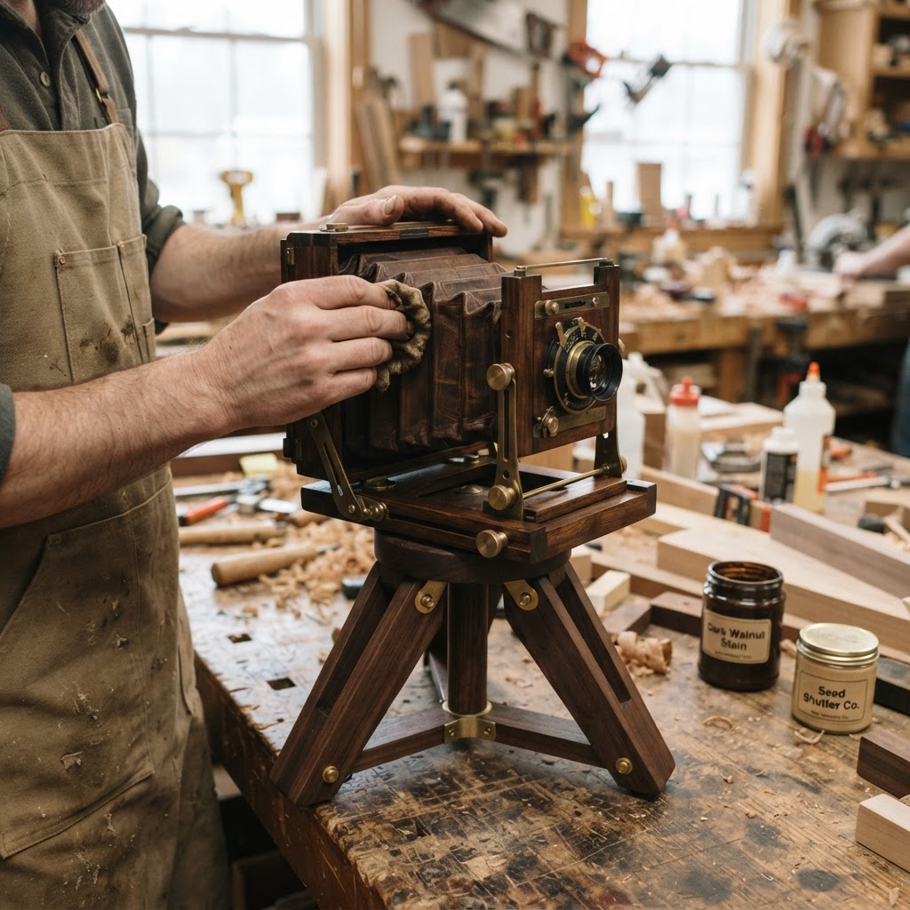 Vintage Accordion Camera Lens Seed Shutter — step 4