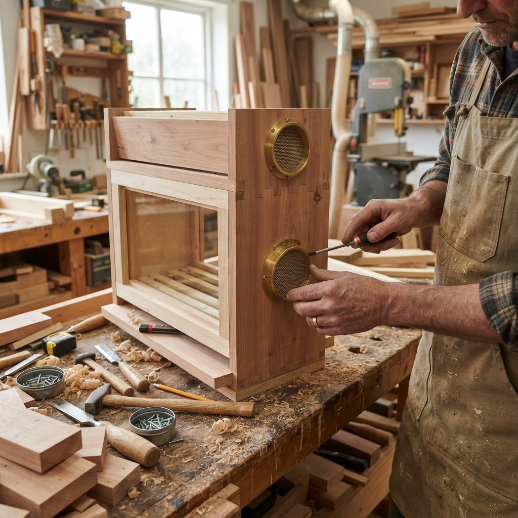 Bespoke Treetop Apiary Observation Hive Chamber — step 2