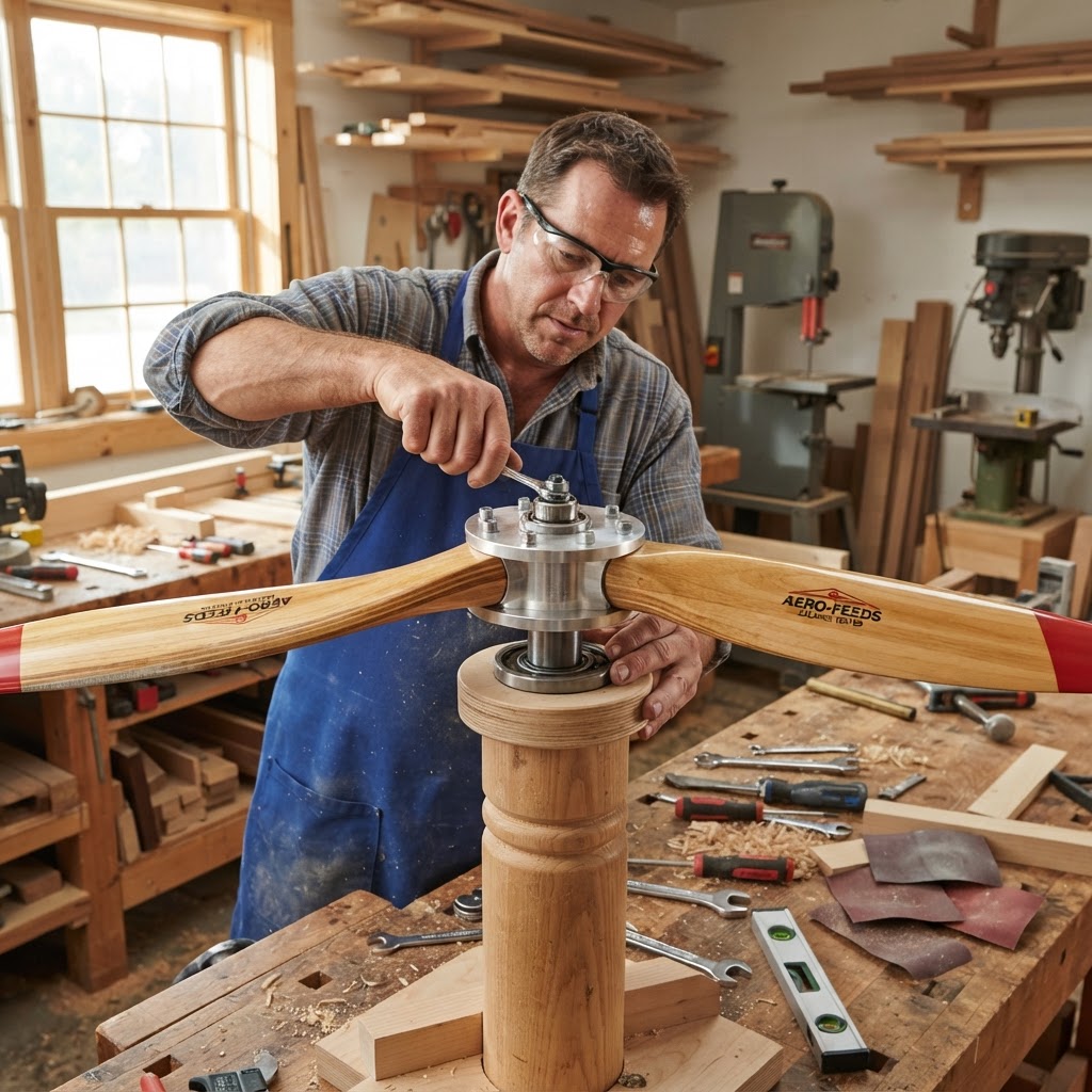 Aeronautical Propeller Blade Spinner Feeder — step 2