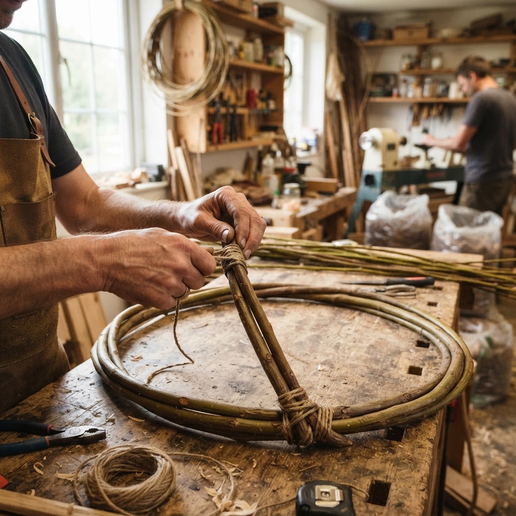 Whispering Willow Woven Willow Hammock Nest — step 2