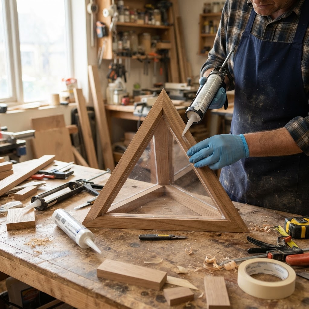 Inverted Tetrahedron Prism Seed Geometric Feeder — step 2