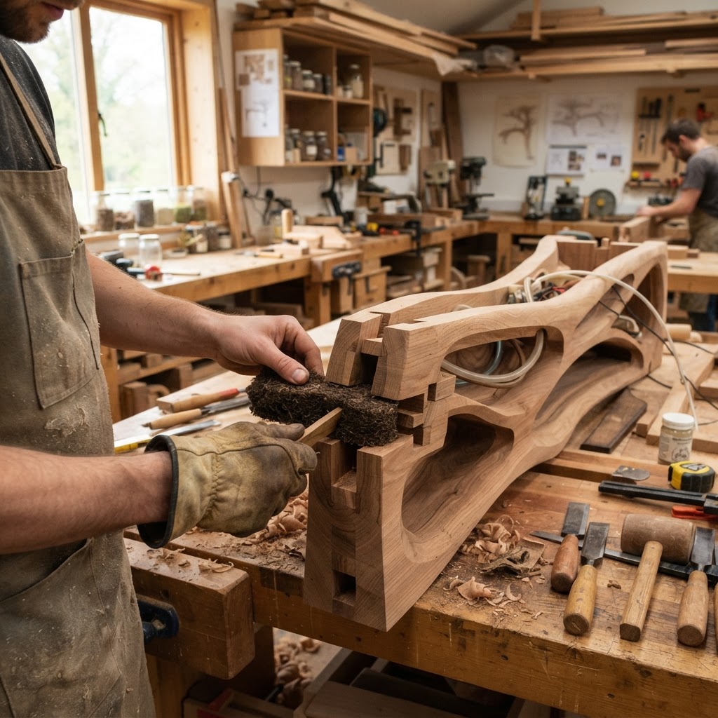 Bespoke Treetop Dendritic Mycelium-Infused Phyto-Pneumatic Sap-Flow Canopy Wind-Mapping Meditation Bench — step 2