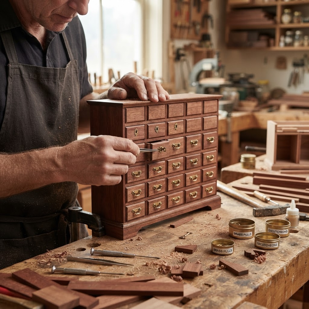 Victorian Miniature Apothecary Seed Cabinet — step 2