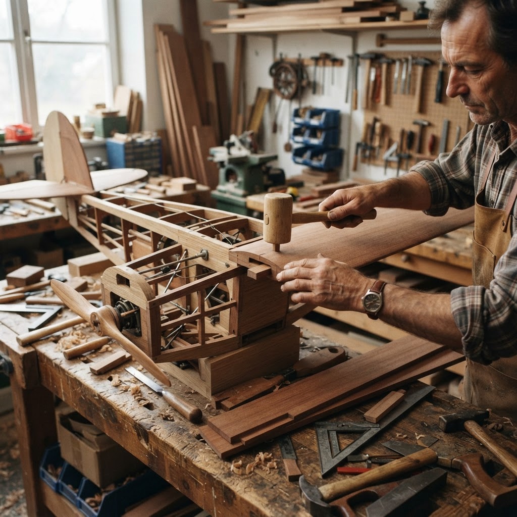Aeronautical Biplane Propeller Seed Spreader — step 2