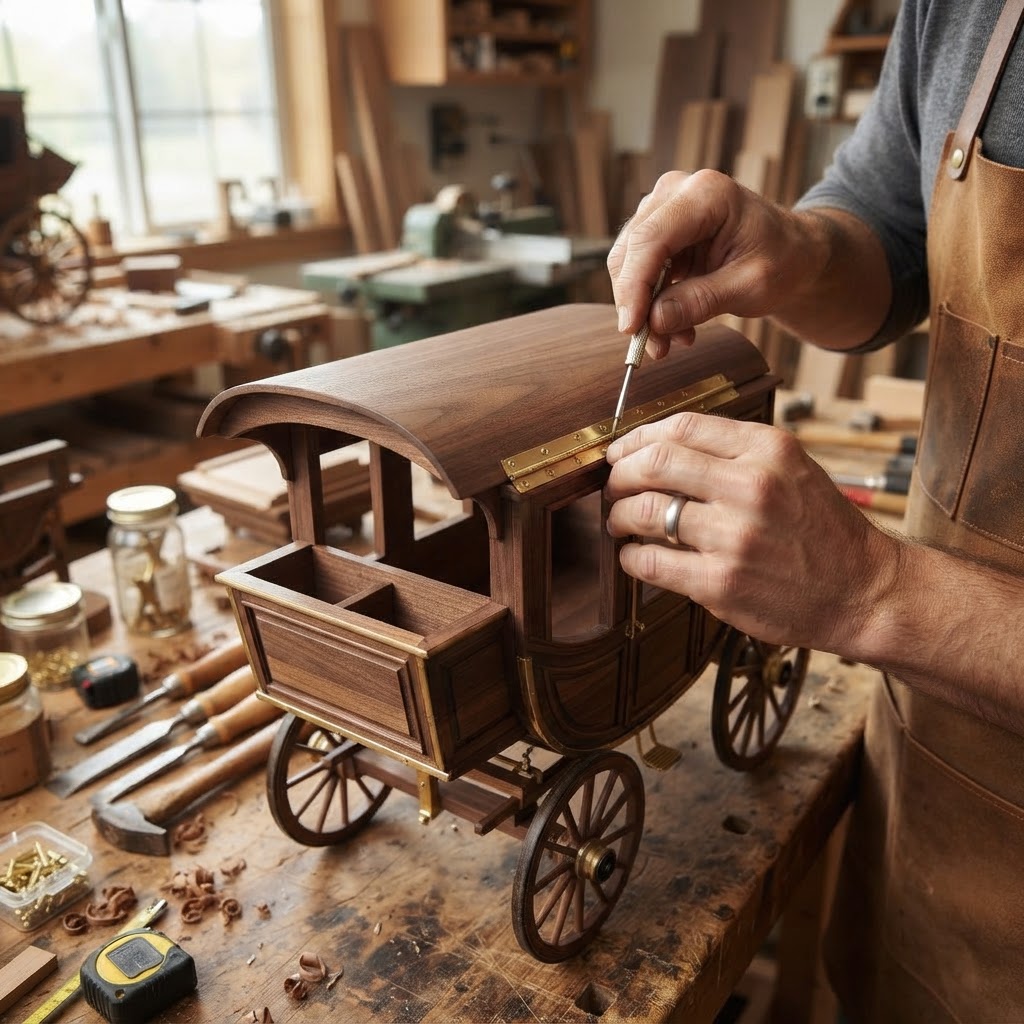 Victorian Miniature Carriage Seed Coach — step 3