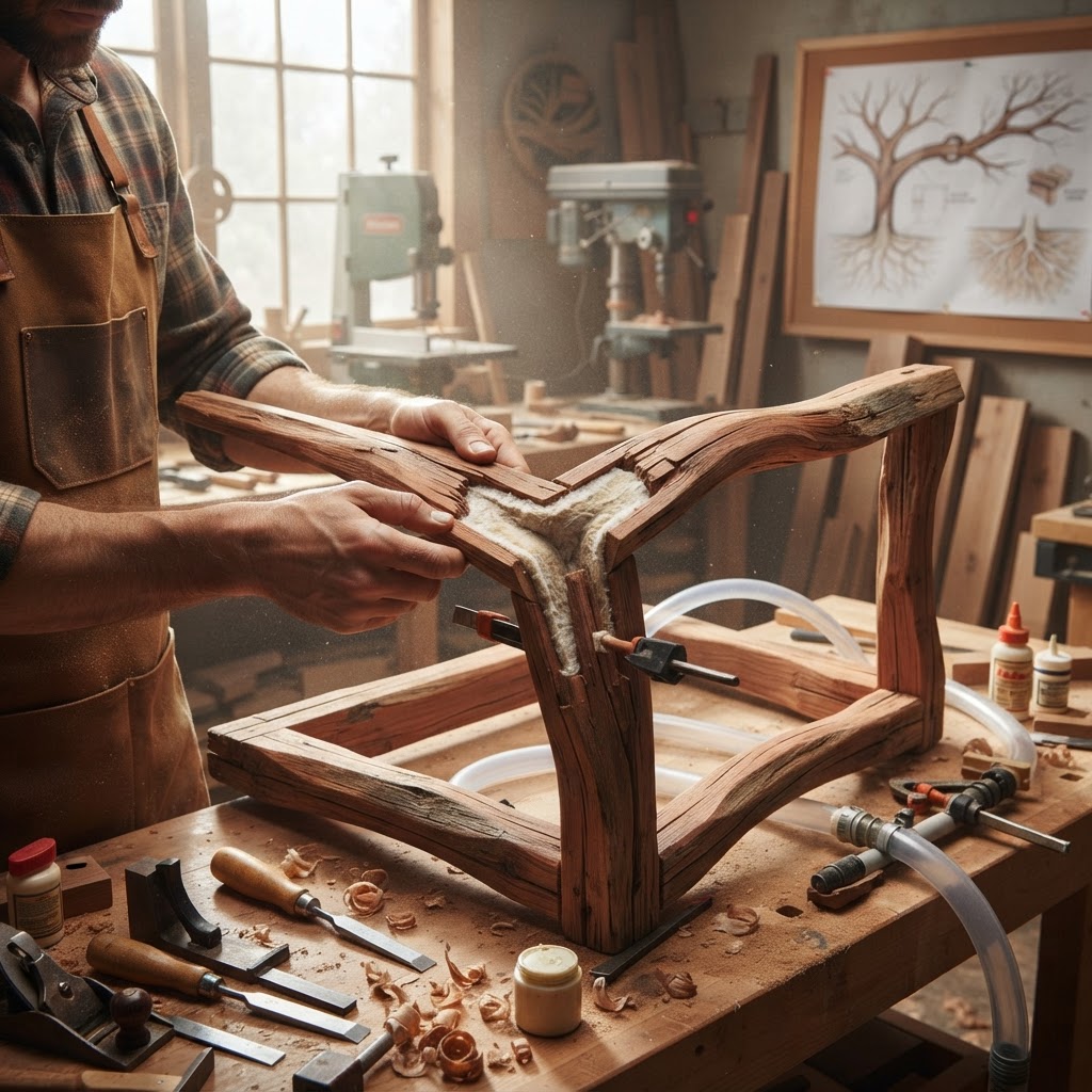 Bespoke Treetop Dendritic Mycelium-Infused Phyto-Kinetic Sap-Flow Canopy Aurora-Vane Bedside Commode — step 1