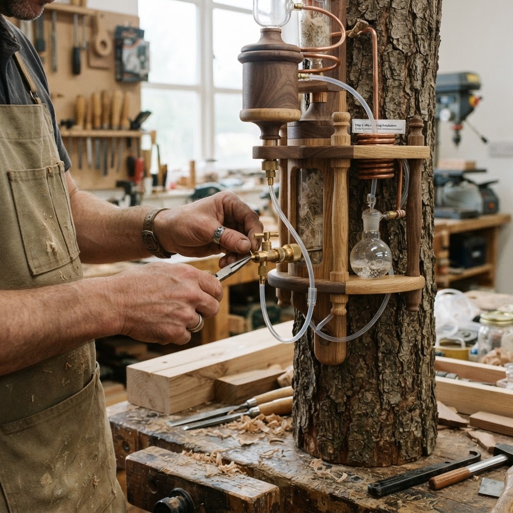 Bespoke Treetop Dendritic Mycelium-Infused Phyto-Cyclic Sap-Distillation Aromatherapy Diffuser — step 3