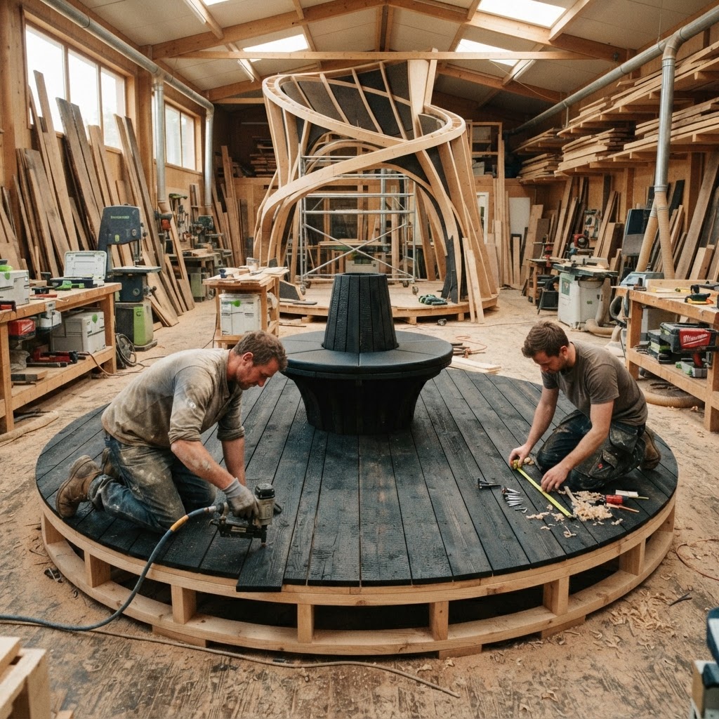 Acoustic Resonance Treetop Gramophone Pavilion — step 3