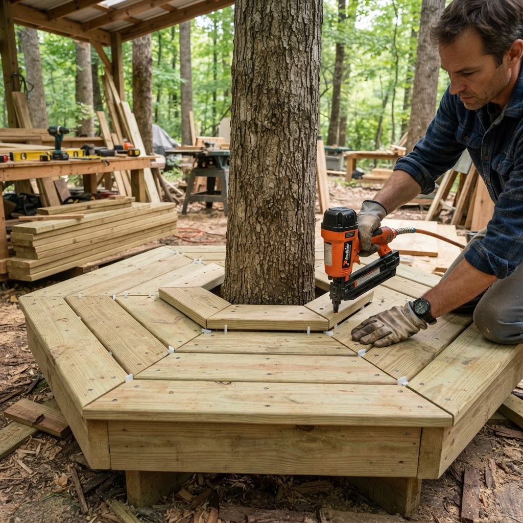 Hexagonal Canopy Lookout Deck — step 3