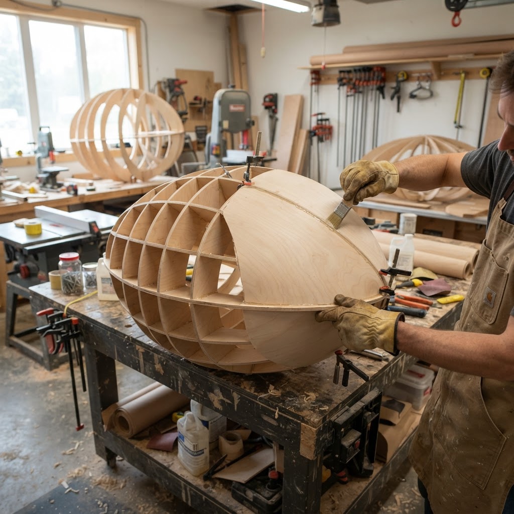 Kinetic Ovoid Canopy Wind-Spinner Suite — step 2