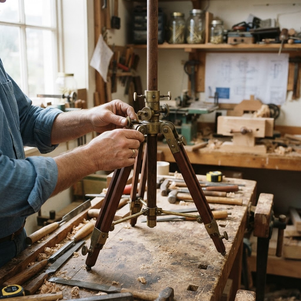 Vintage Patinated Copper Victorian Telegraphic Heliograph Seed Signaler — step 3