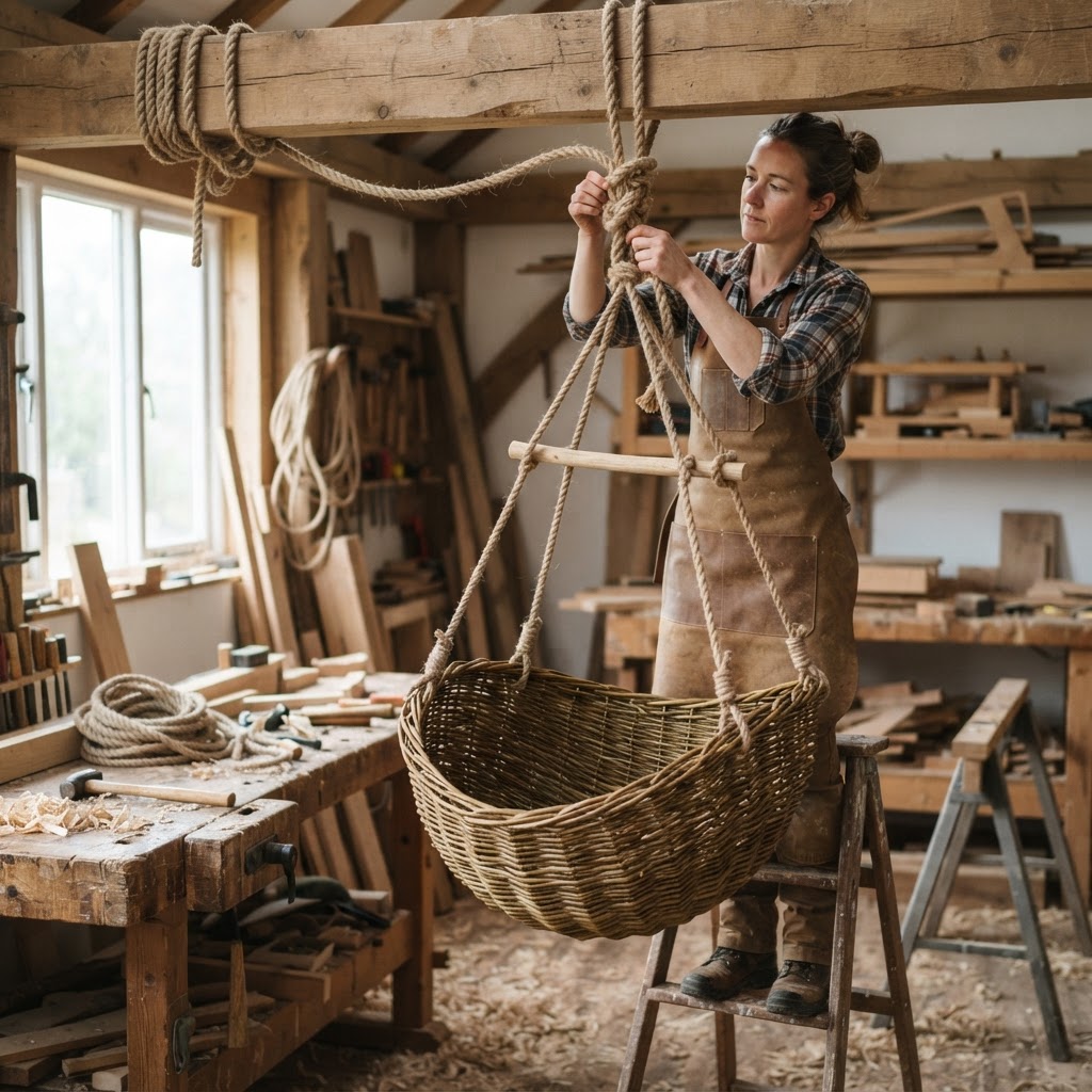 Whispering Willow Woven Willow Hammock Nest — step 4