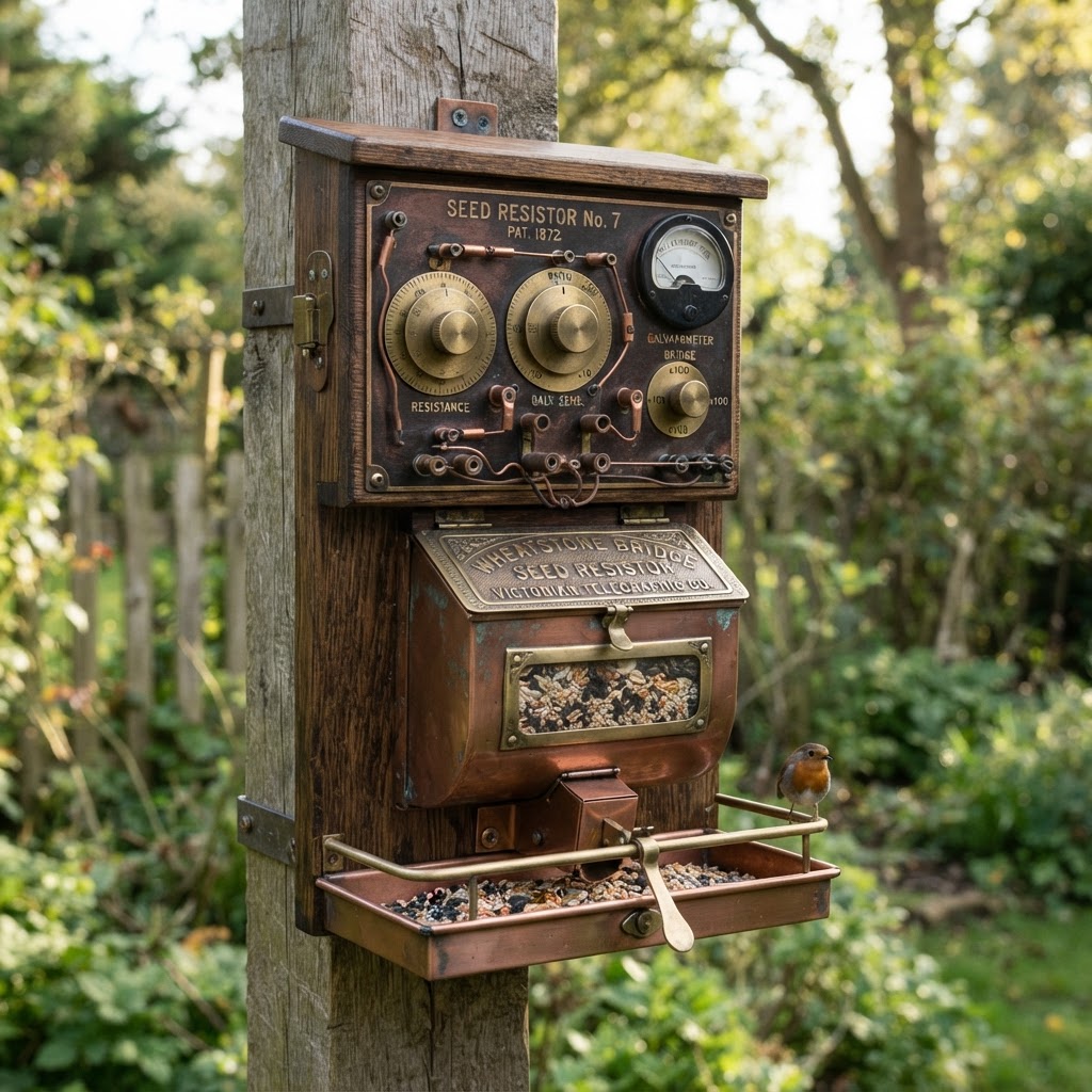 Vintage Patinated Copper Victorian Telegraphic Wheatstone Bridge Seed Resistor