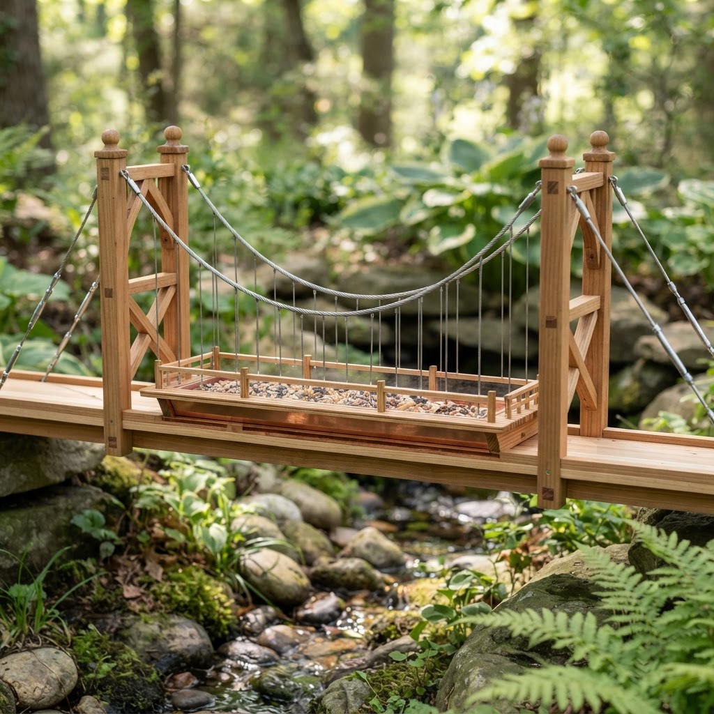 Catenary Arch Suspension Bridge Seed Span