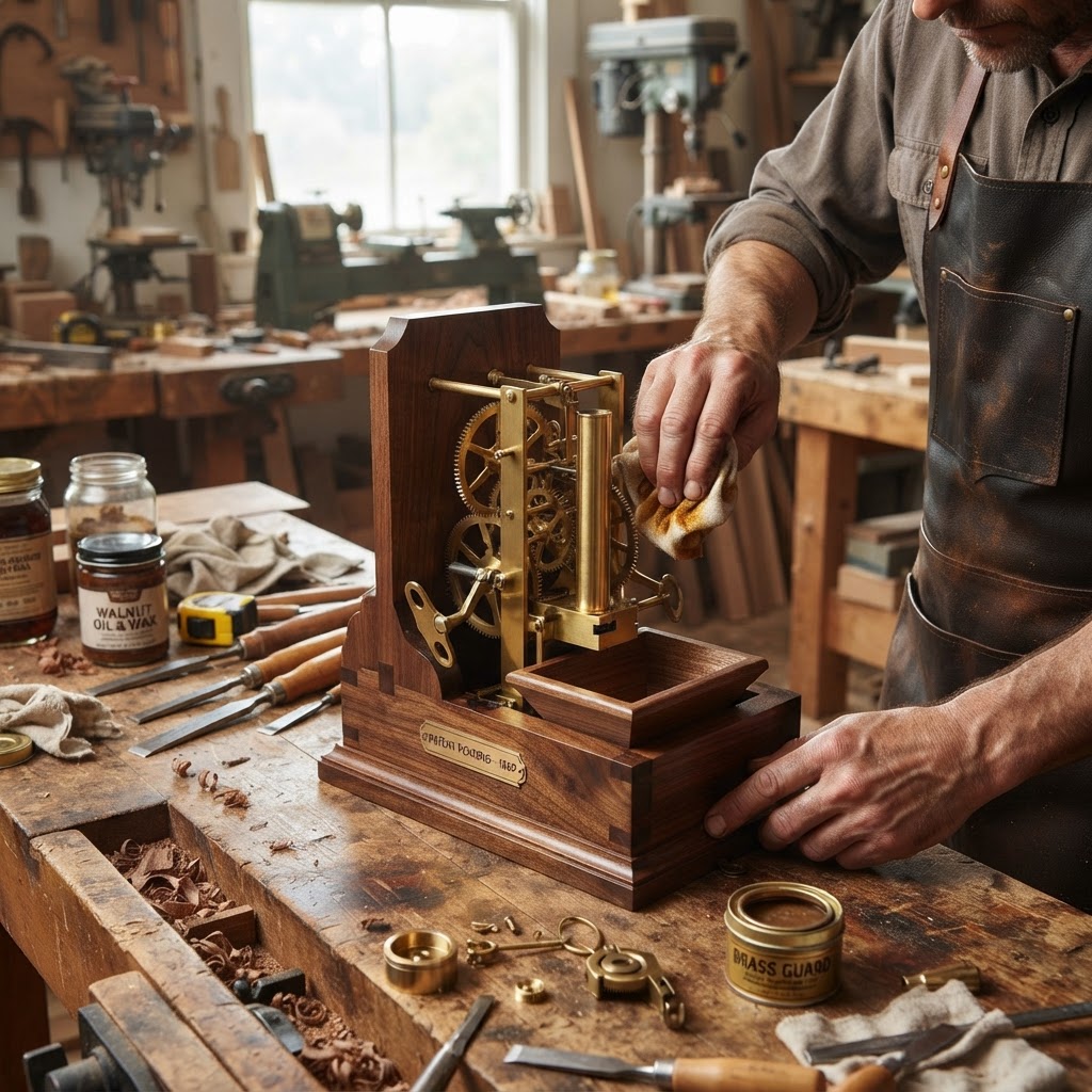 Steampunk Victorian Brass-Gear Seed-Dispensing Clockwork Feeder — step 3