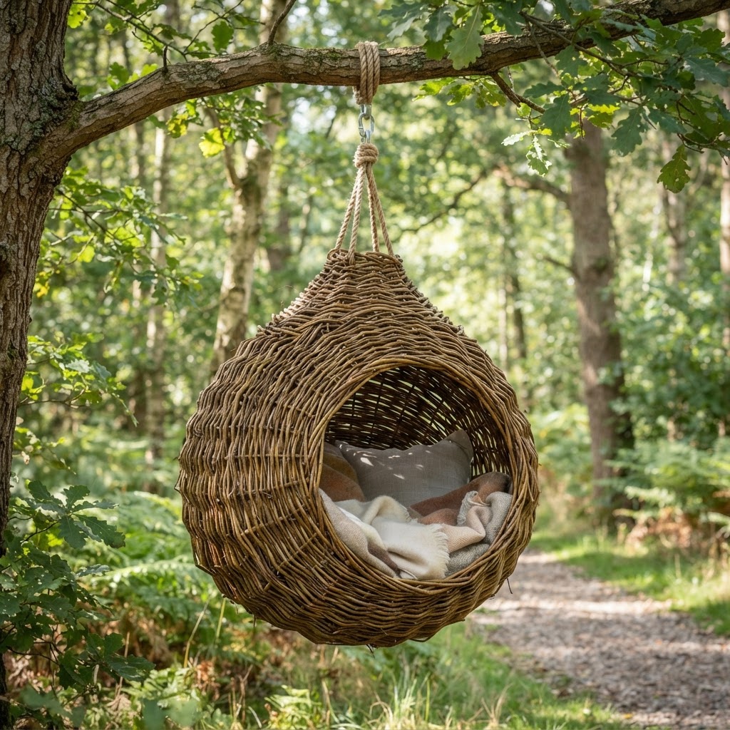 Whispering Willow Woven Willow Hammock Nest