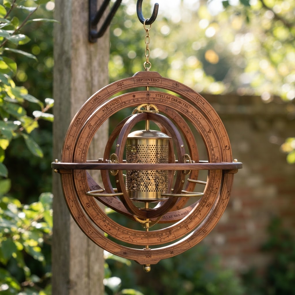 Astronomical Astrolabe Orbital Bird Feeder