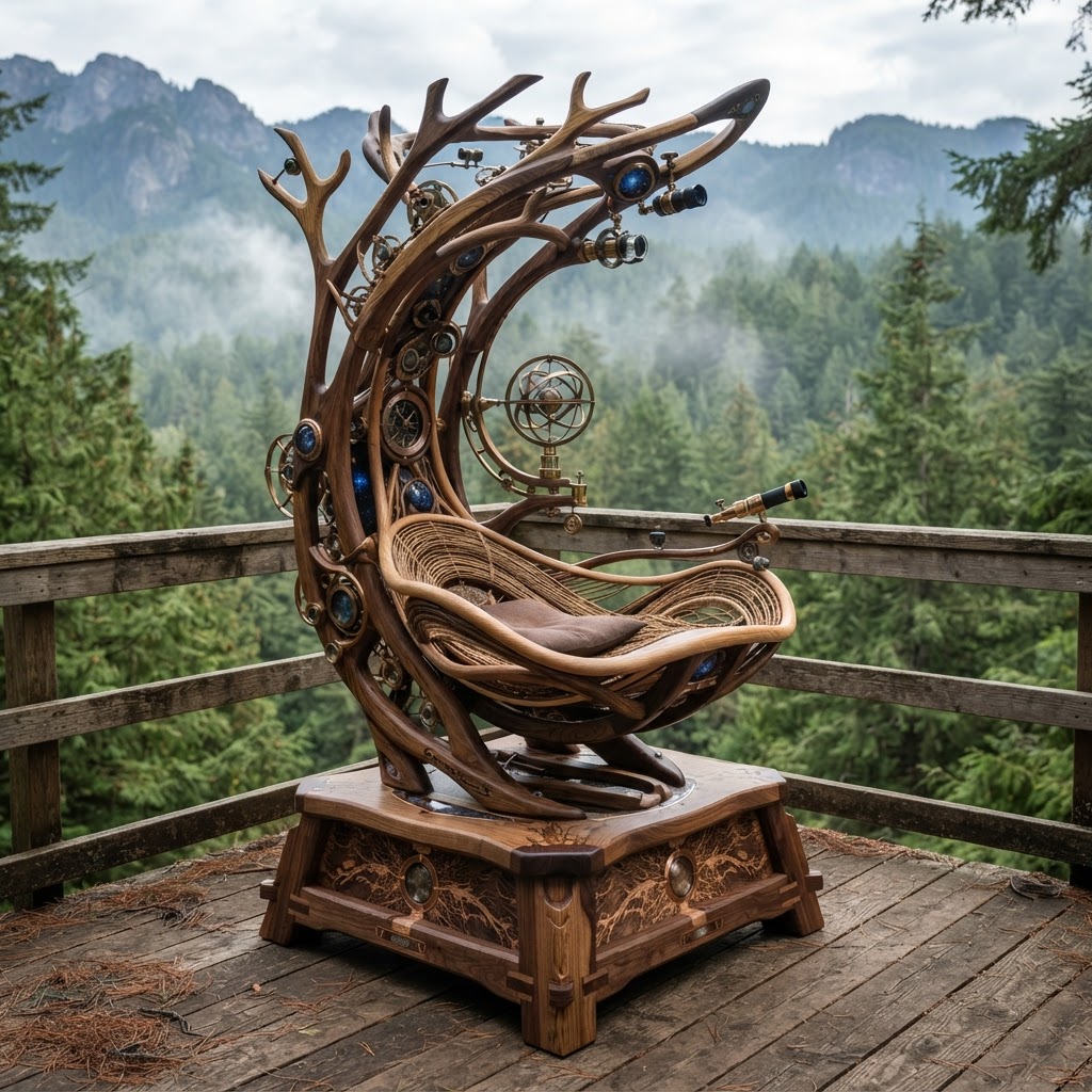 Bespoke Treetop Dendritic Mycelium-Infused Phyto-Gravitic Sap-Flow Canopy Nebula-Drafting Meditation Plinth