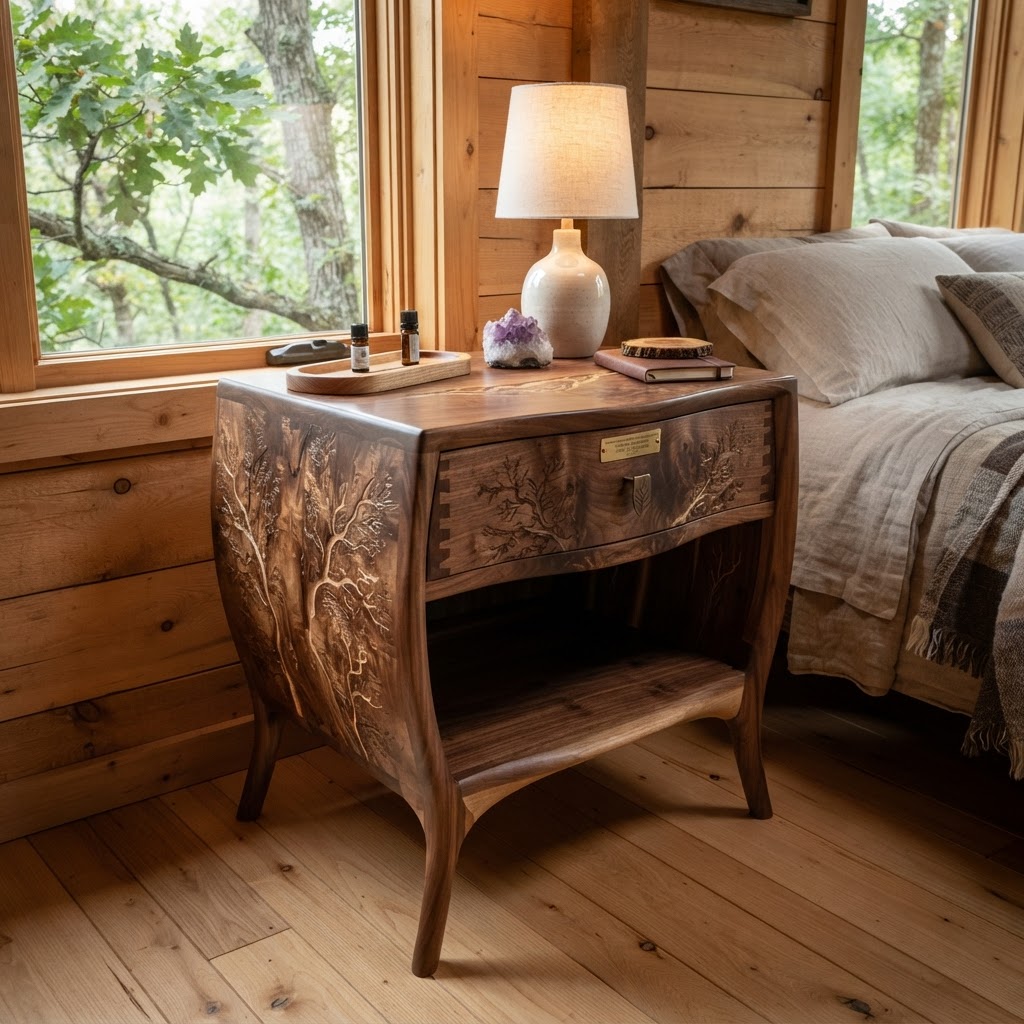 Bespoke Treetop Dendritic Mycelium-Infused Phyto-Magnetic Sap-Flow Canopy Aurora-Vane Bedside Commode