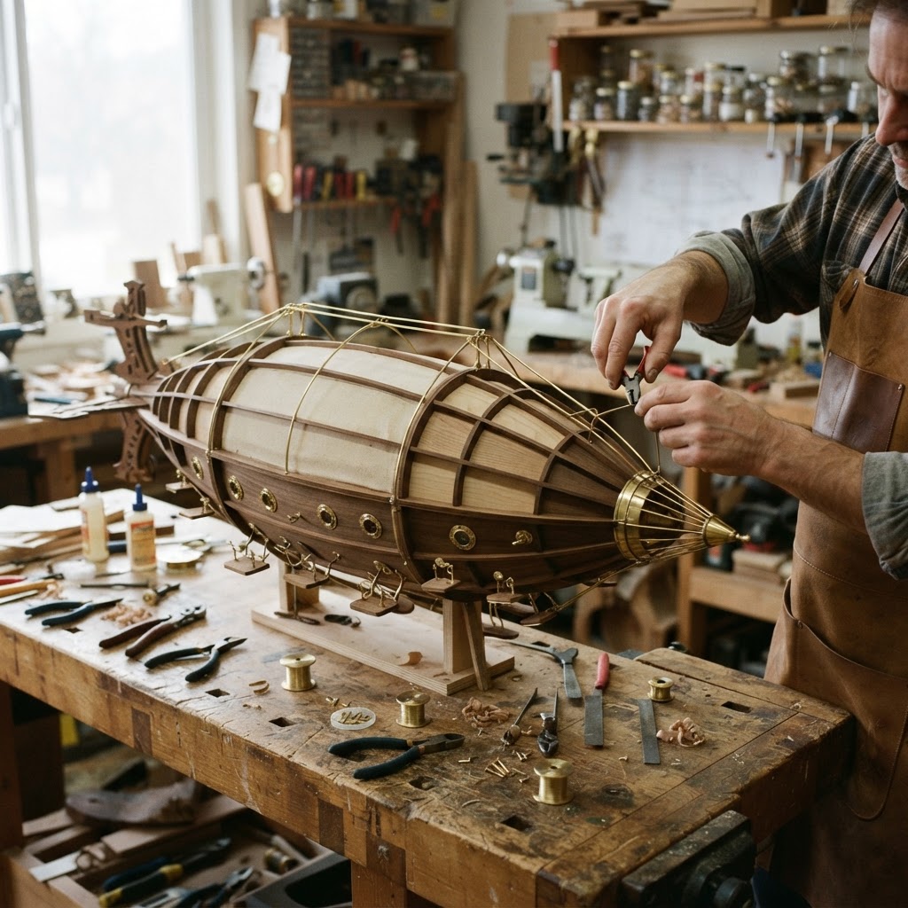 Steampunk Dirigible Airship Seed Dirigible — step 4