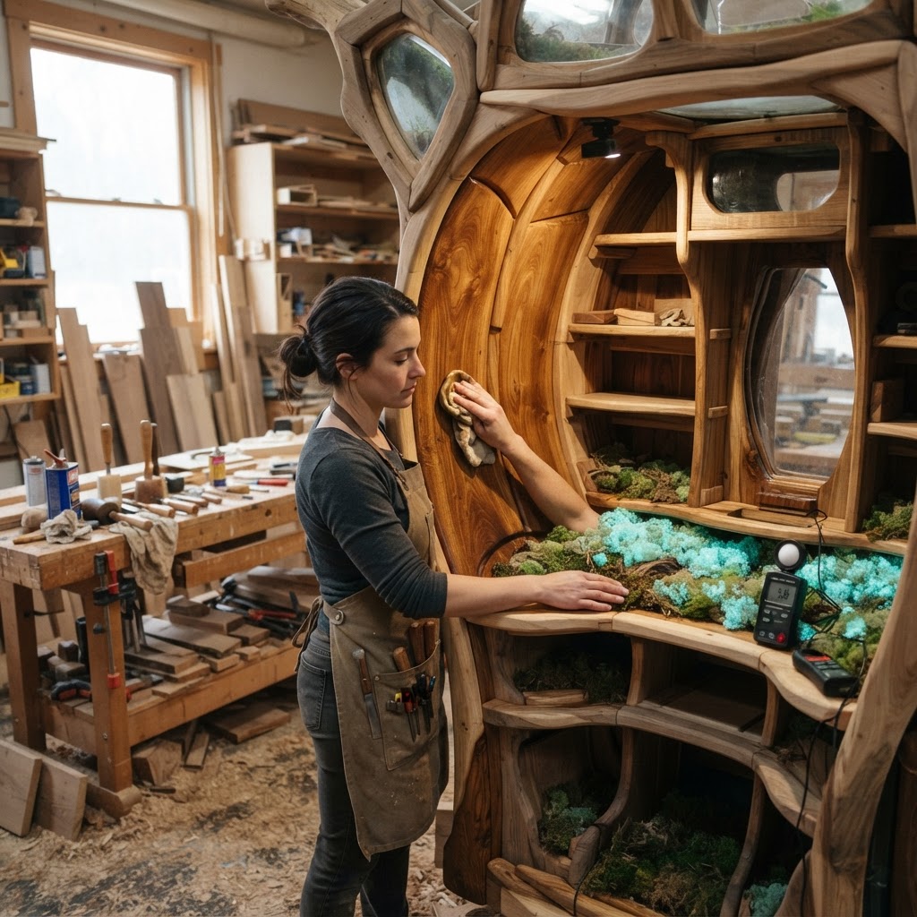 Bespoke Treetop Dendro-Electric Bioluminescent Moss-Garden Chamber — step 4